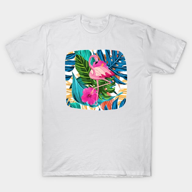 Tropical Flamingo T-Shirt by After Daylight Project